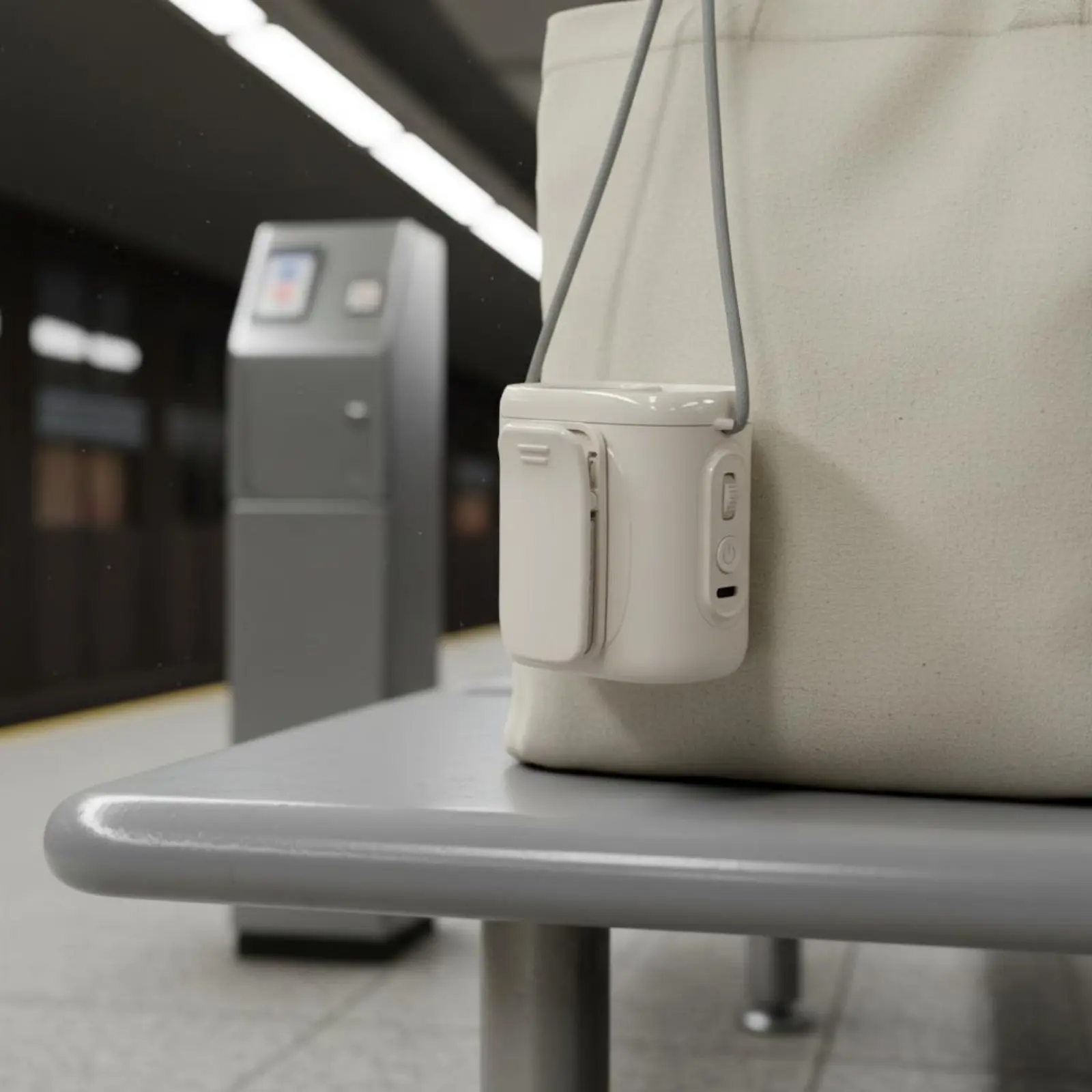

Waist Fastener Fan Digital Display Mini Waist Fan Hands-Unrestricted Portable Design for Commuters, Office