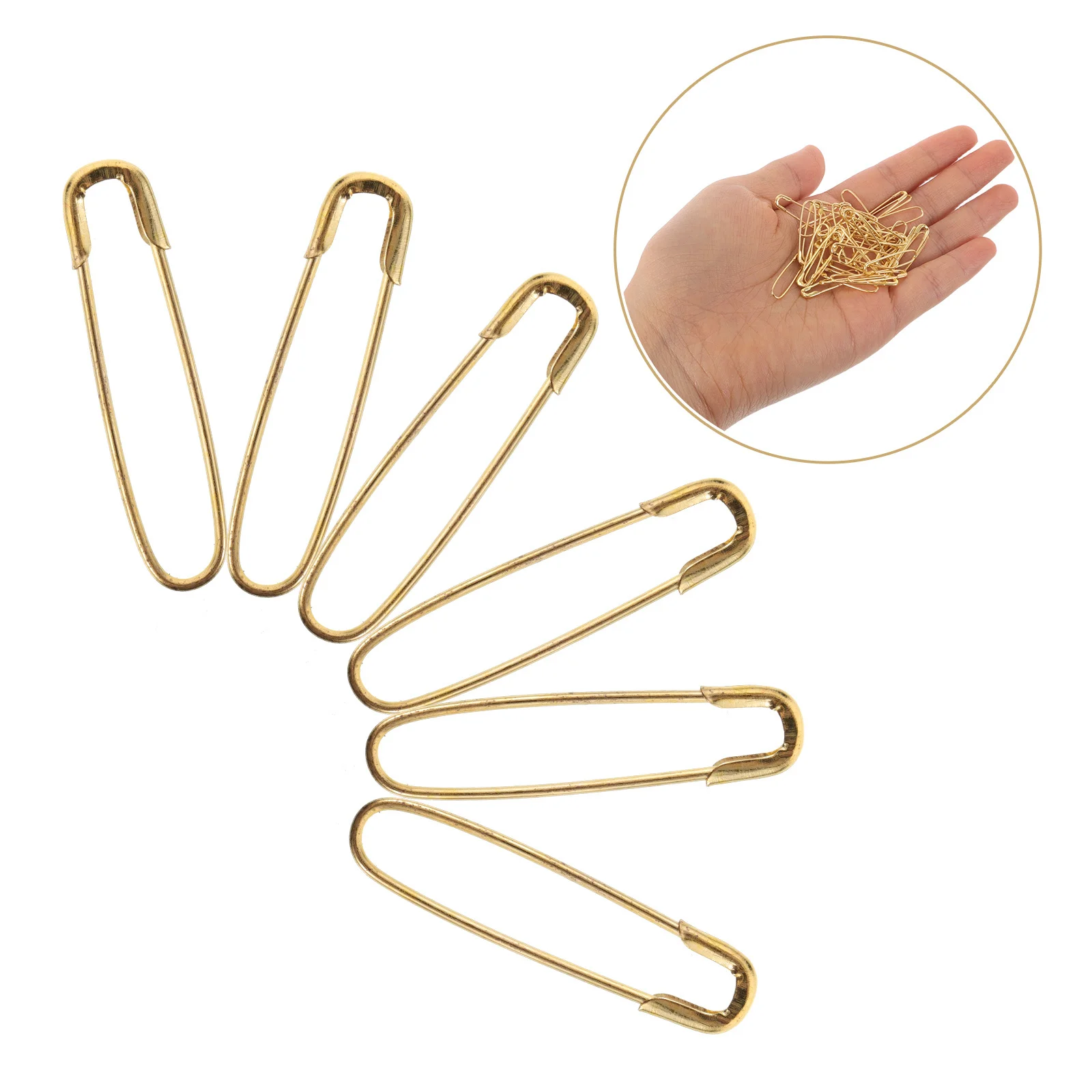 

1000Pcs U-Shaped Safety Pins for Clothes Metal Heavy Duty Sewing Accessories DIY Crafting Name Tag Pins Safety Pin
