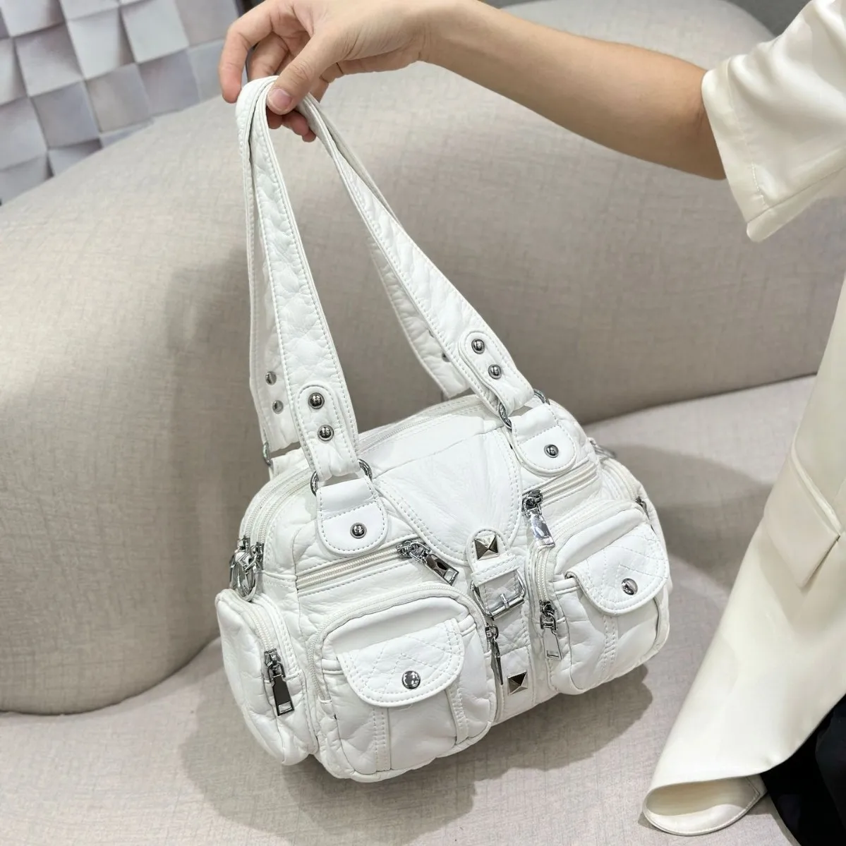 حقائب يد نسائية حقيبة كتف عصرية من البولي يوريثان حقيبة يد بمقبض علوي حقيبة زلابية هدايا حقائب كتف حزمة نقود للهاتف