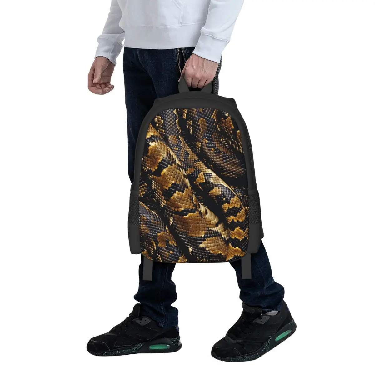 Snakes On A Train Student Backpack School Bag Hiking Travel Daypack for Boys Girls Fashion Bookbag Shoulder Bags