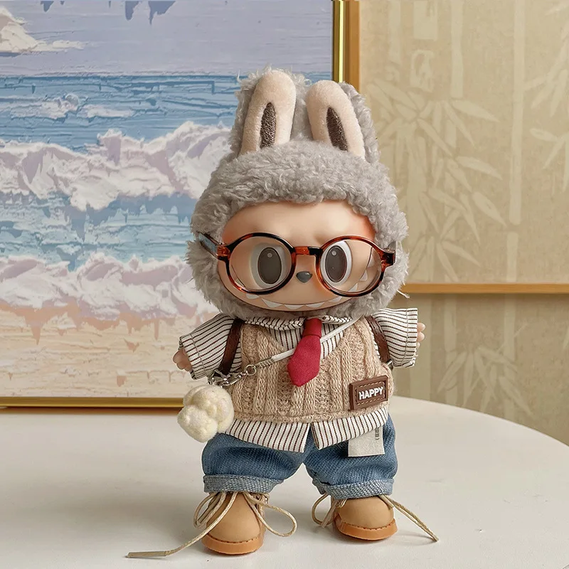 

Для 17 см милая мини-лабу V1 V2 одежда с капюшоном идол куклы комбинезон одежда фанаты комбинезоны без аксессуаров для кукол для Кореи Kpop Exo