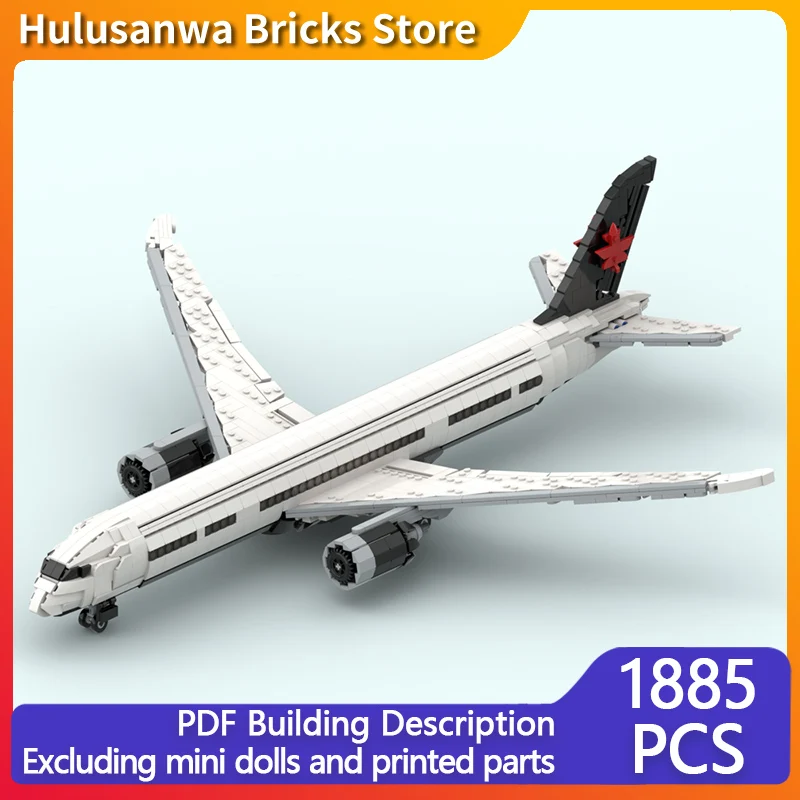 

787-9 Passenger Plane Model MOC Building Bricks War Equipment Modular Technology Gifts Holiday Assemble Children Toys Suit