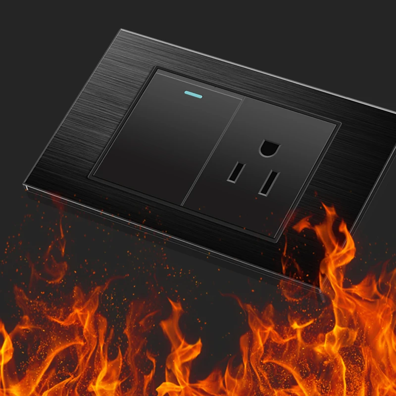 PSSRISEUS Thailand Universal L06 Wall Socket 5V 2.1A USB Type-c Fast Charger Power socket Light Switch TV TEL Computer socket