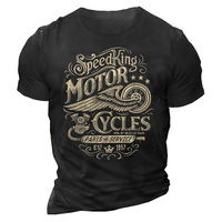 Motorcycle T-shirt For Men Motor Biker 3d Print Vintage Short Sleeve 1976 Tee Shirt Homme Moto T-shirt Racing Clothing Camiseta