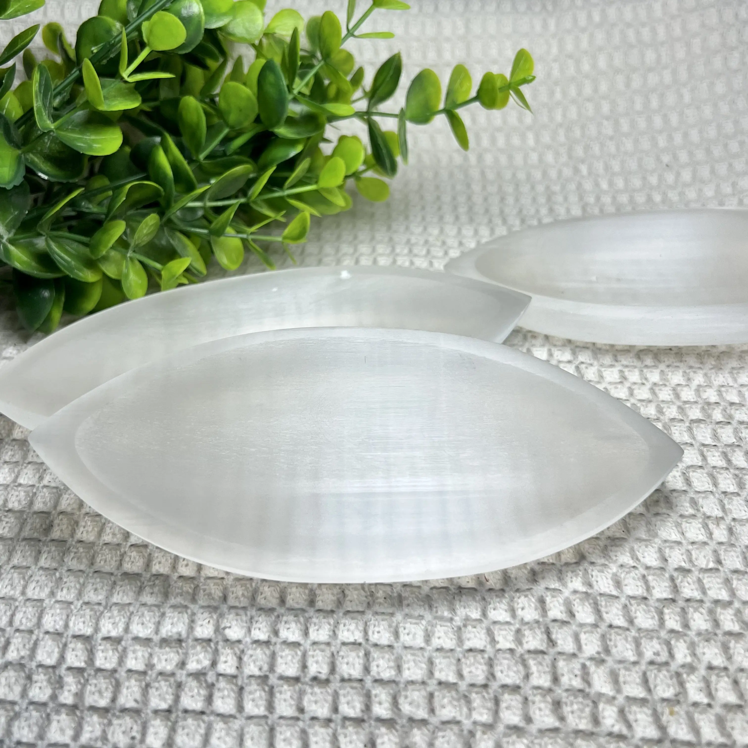 وعاء حجر السيلينيت الطبيعي إزالة المغناطيسية من الكريستال الخام تنقية ورقة بلاطة لوحة زخرفة عطلة وعاء السيلينيت الهدايا #1