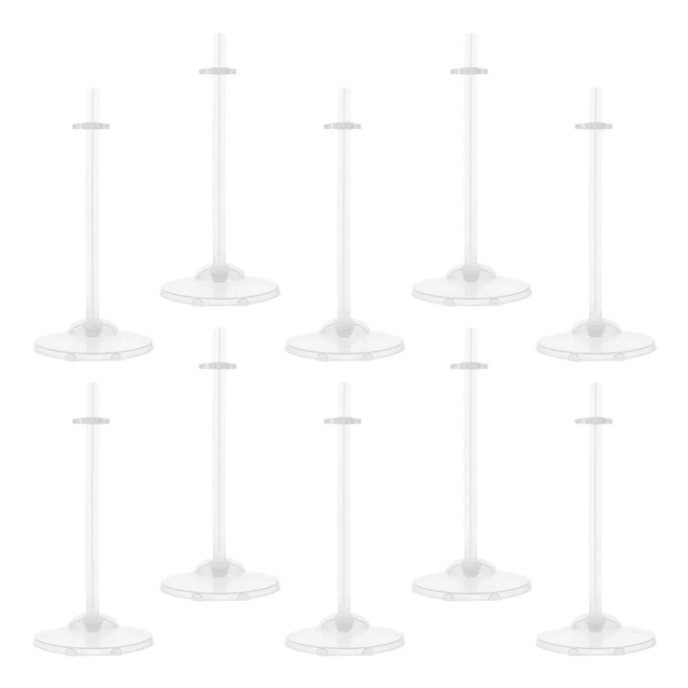 

24Pcs Stable Display Holder Support for Transparent Plastic Display Rack Action Figure Stand Accessories
