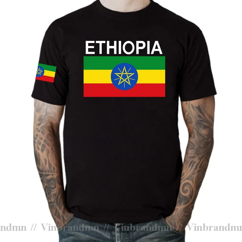 Ethiopia Ethiopian mens t shirts fashion 2021 jerseys nation team 100% cotton t-shirt clothing tops tees country sporting ETH