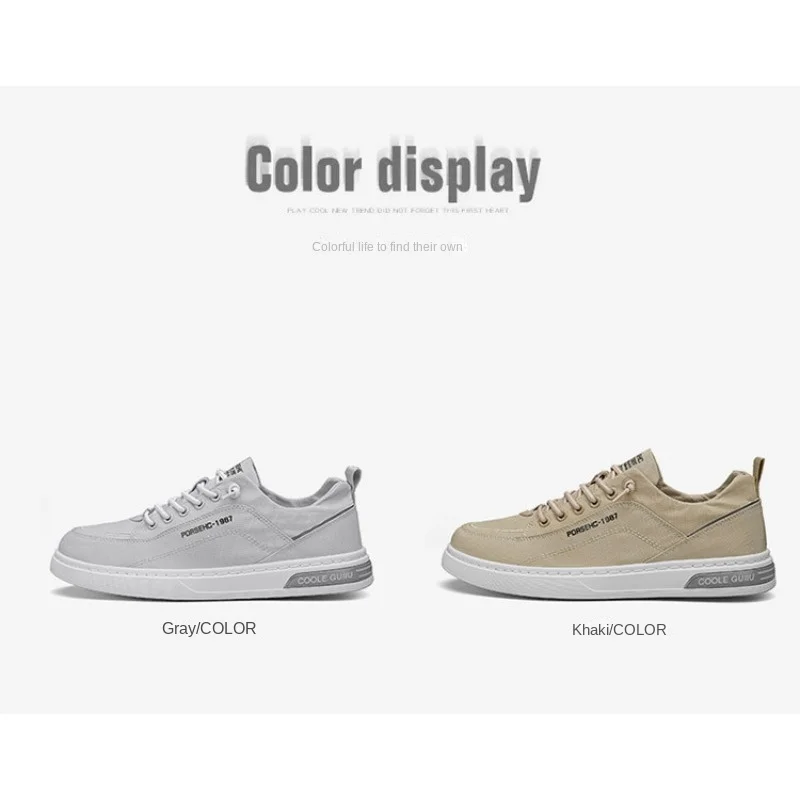 Men's Thin Breathable Ice Fabric Slip On Skate Shoes 2026 Elastic No Tie Daily Work Trend Casual Walking Footwear