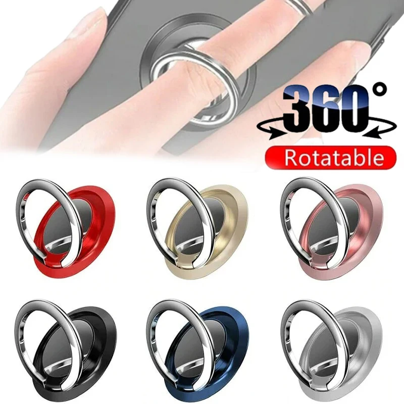 

Universal Finger Ring Holder Stand Grip for Mobile Phone Car Magnetic Mount 360 Degree Rotatable Phone Back Sticker Pad Bracket