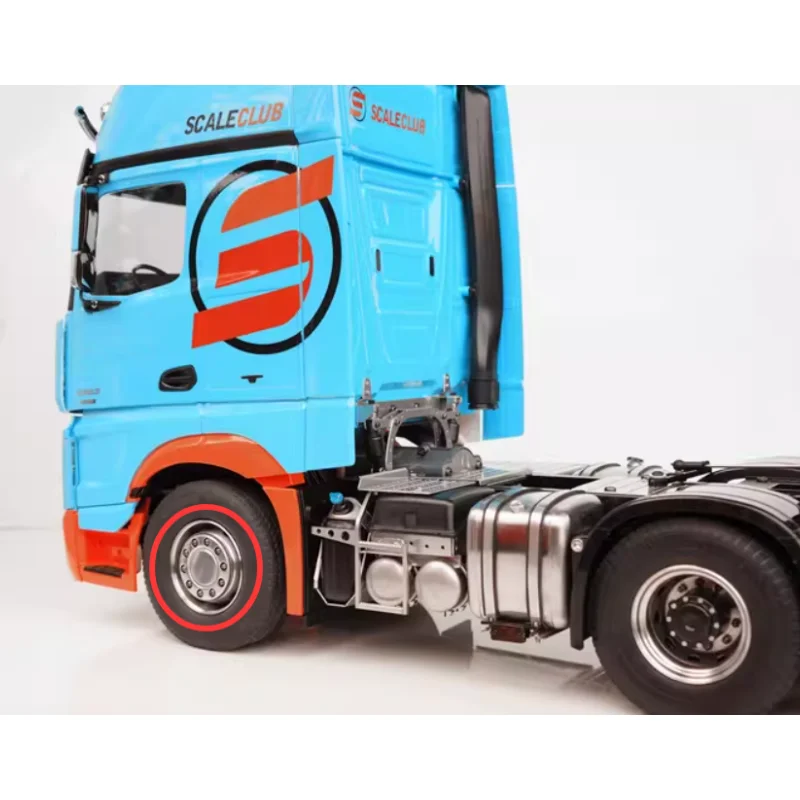 

Scaleclub 1/14 Металлические передние колеса для тракторов-вездеходов (широкие и узкие) — универсальный тюнинг для Tamiya, Scania, MAN, Actros