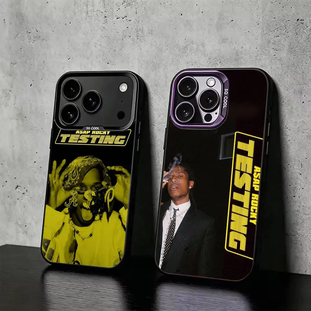 Rapper A-Asap R-Rocky Phone Case For iPhone 18 17,16,15,14,13,12Plus,Pro Max,Colored Silver Plated Inside Cover