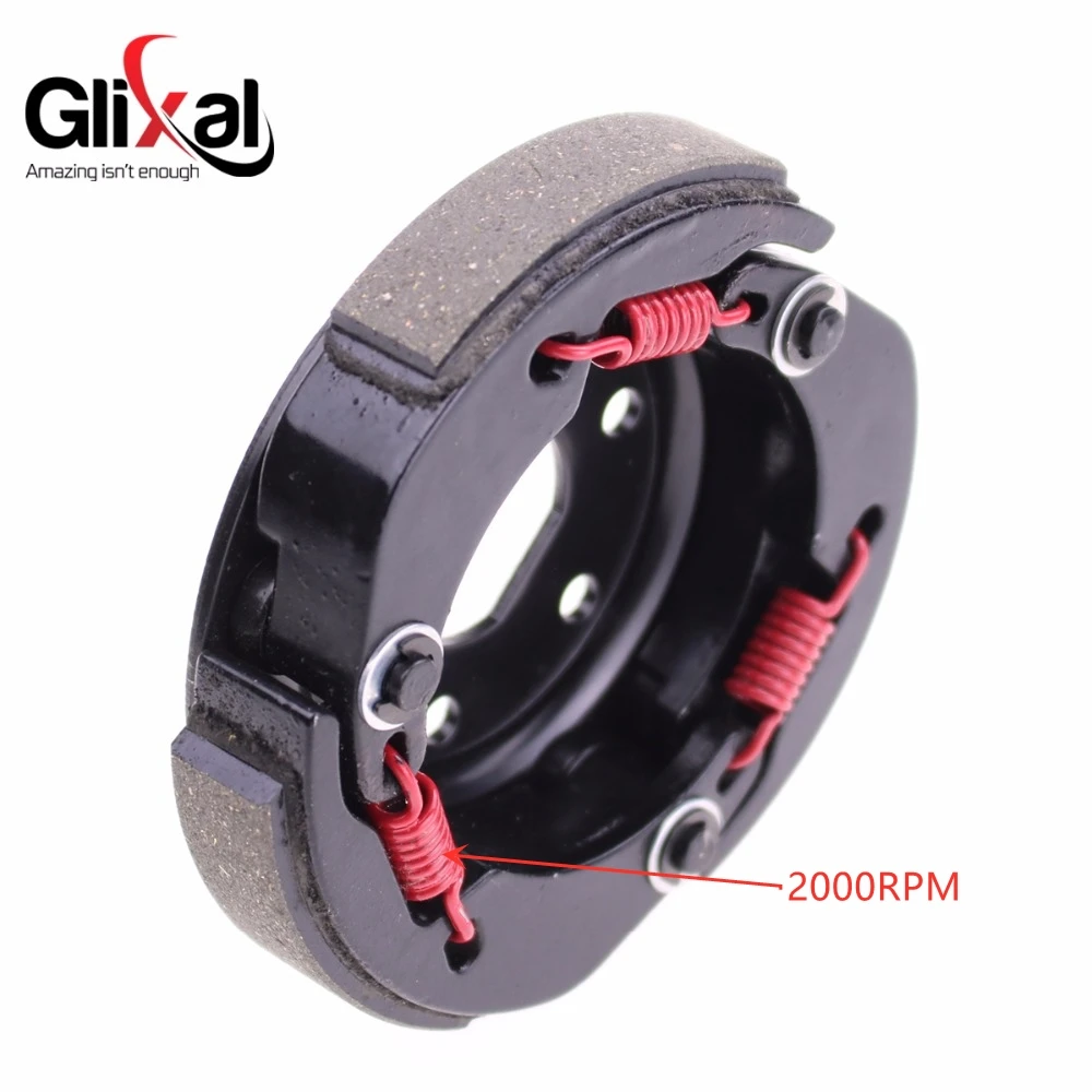 Glixal Alto Desempenho Racing Clutch, Placa de sapato para GY6 49cc 50cc 139QMA 139QMB Motor Scooter Cicomotor ATV Go-Kart