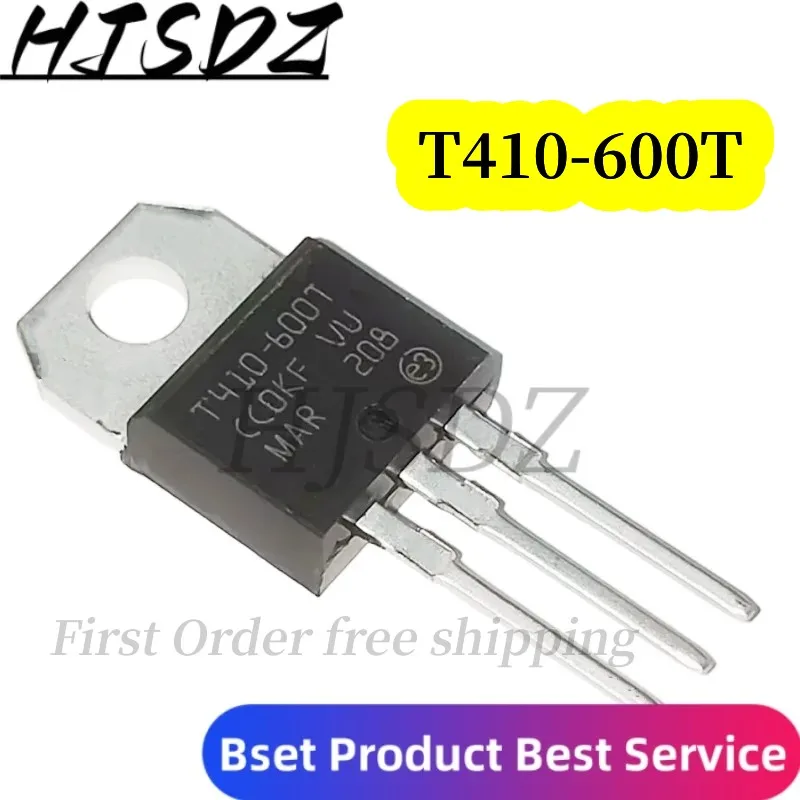 10PCS/LOT Triodo de tiristor Triac T410-600T T410 TO-220 Disponible