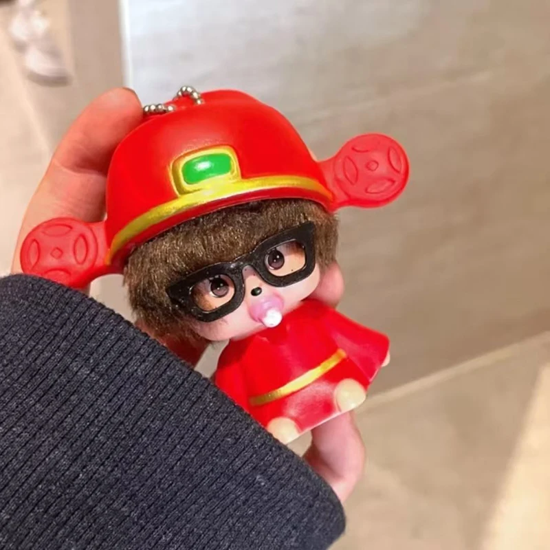 

Hello Kitty Keychain Monchhichi Keychain Cartoon Cute Anime Female Products KT Backpack Phone Case Accessories Girl Day Gift！