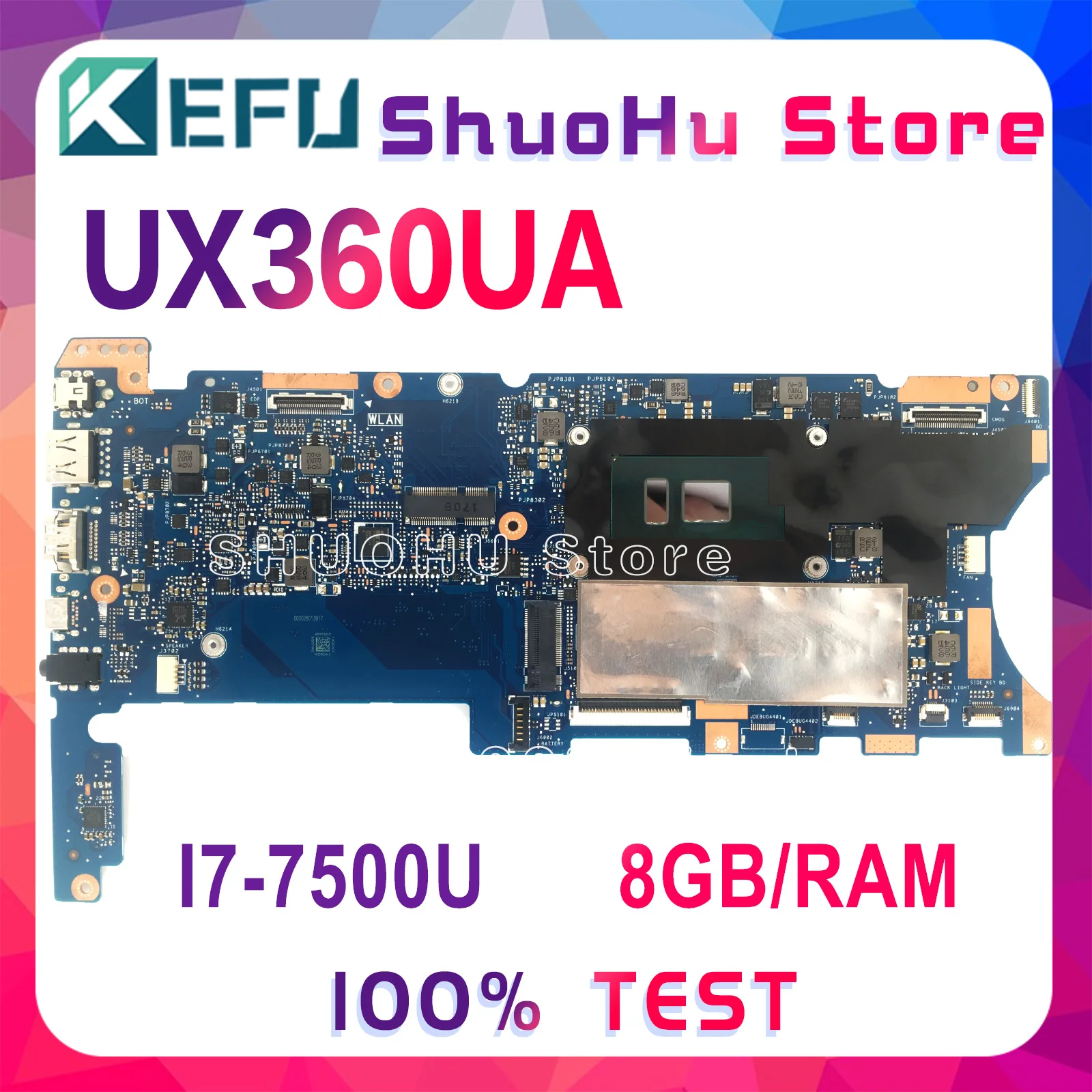 KEFU Notebook UX360UA Mainboard For ASUS ZenBook Flip UX360UAK UX360U UX360 TP360UA Laptop Motherboard I5-7200U I7-7500U 8GB/RAM