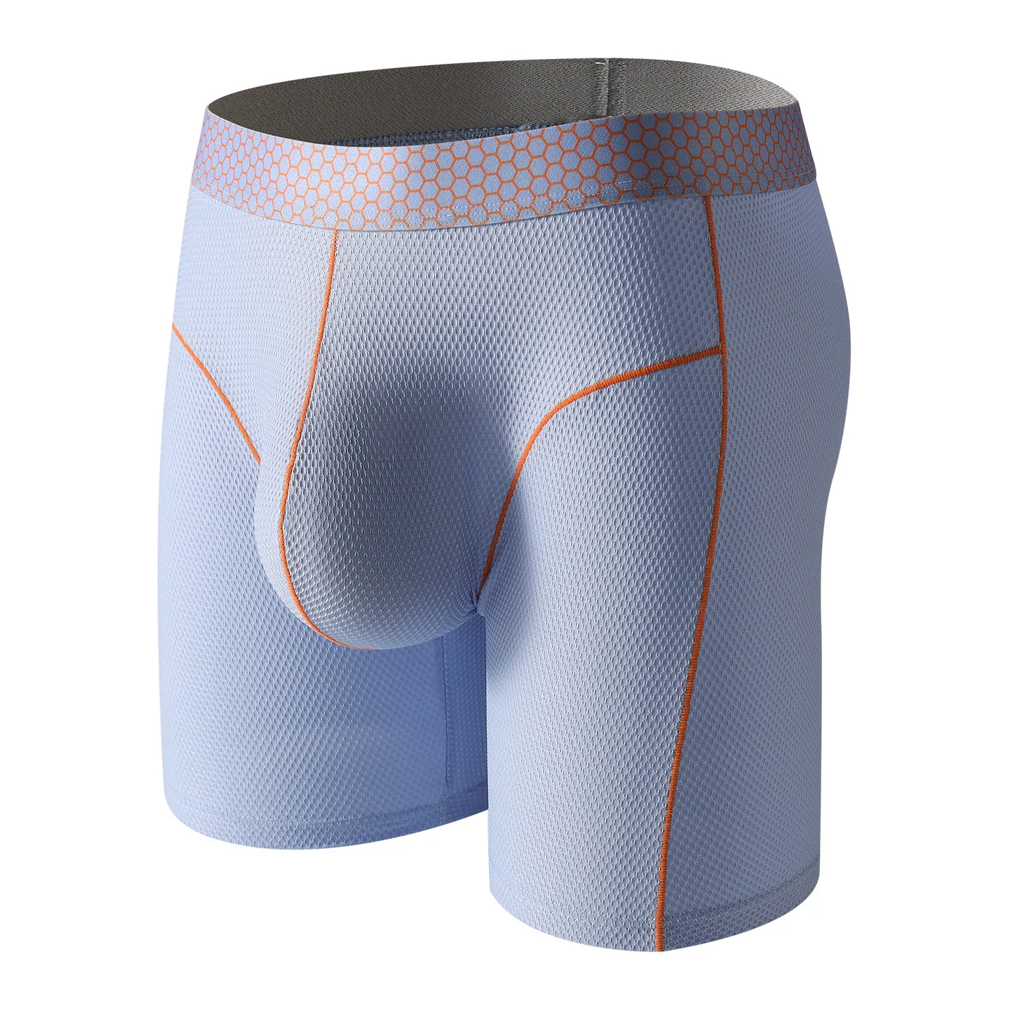 

Men's Underwear Boxer Shorts Ice Silk Panties For Man Breathable Middle Waist U Convex Pouch Underpant Male Trunks Cueca M-XXL