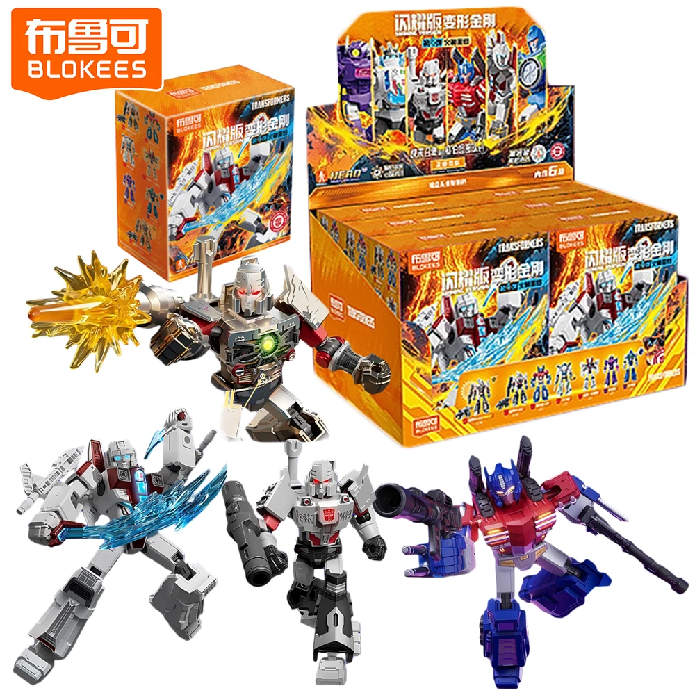 

Genuine Blokees Transformers Shining Version Blind Box Spark Reignited Optimus Prime Premium Collectible Figurine Christmas Gift
