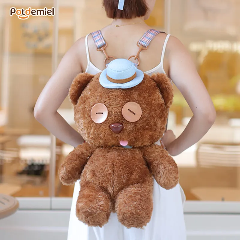 global-potdemiel-honey-jar-tim-bear-plush-doll-doll-baby-backpack-outing-birthday-gift