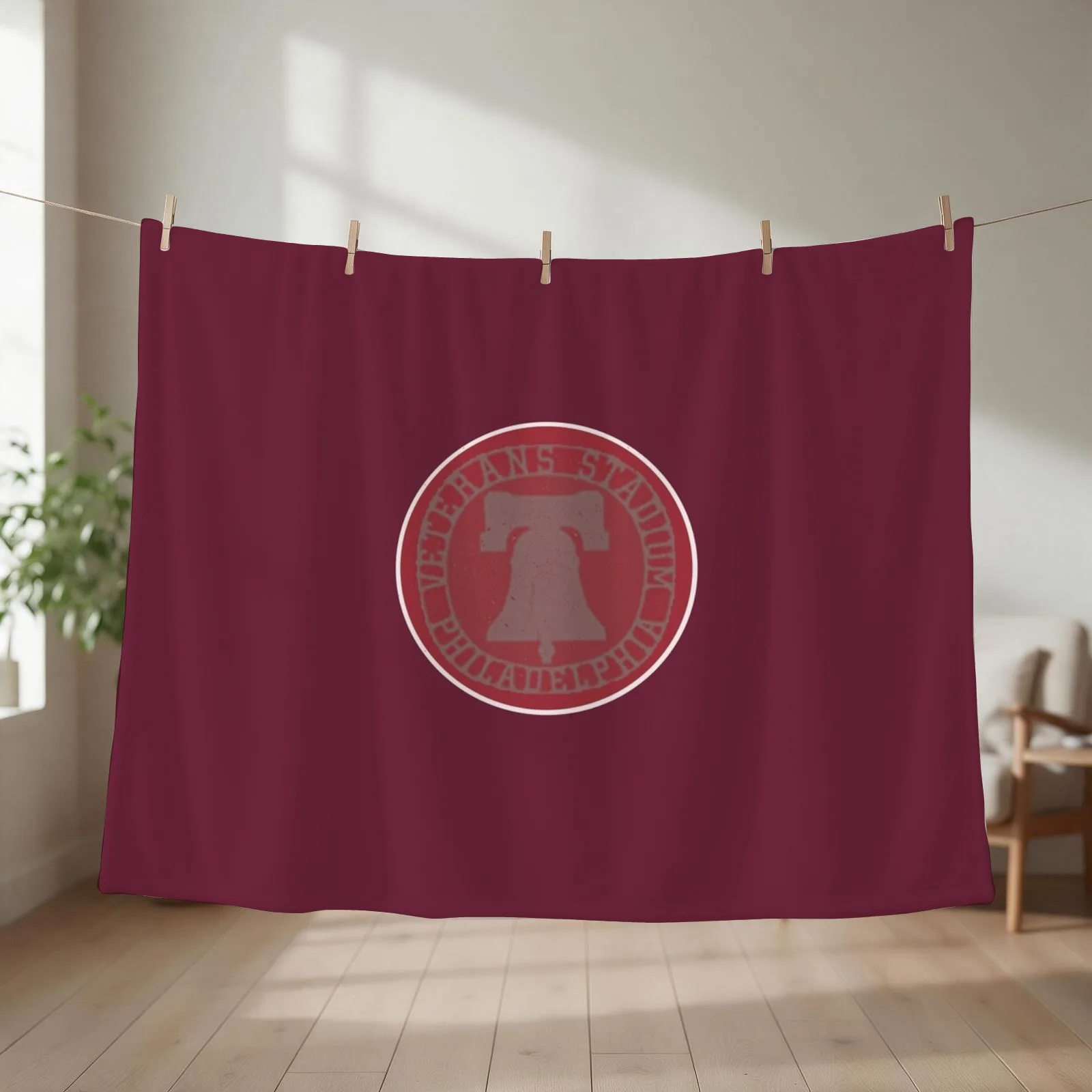 Veterans Stadium Throw Blanket couch cozy soft plush fuzzy picnic outdoor blanket