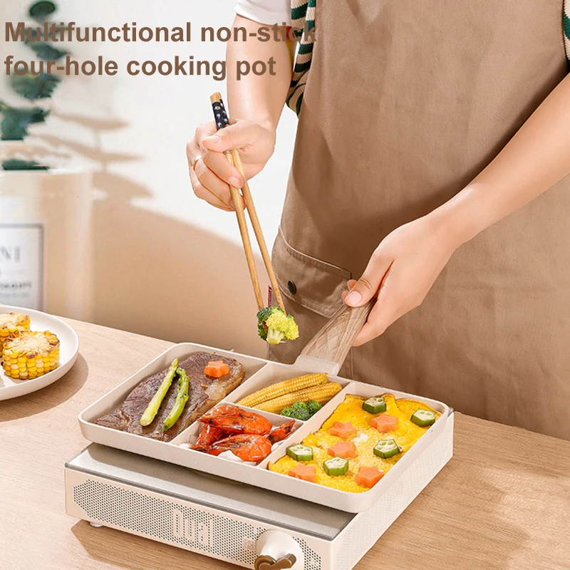 

1pc Mcrib Non-stick Egg Steak Frying Pan Flat Bottom Induction Cooktop Mini Omelette Pan