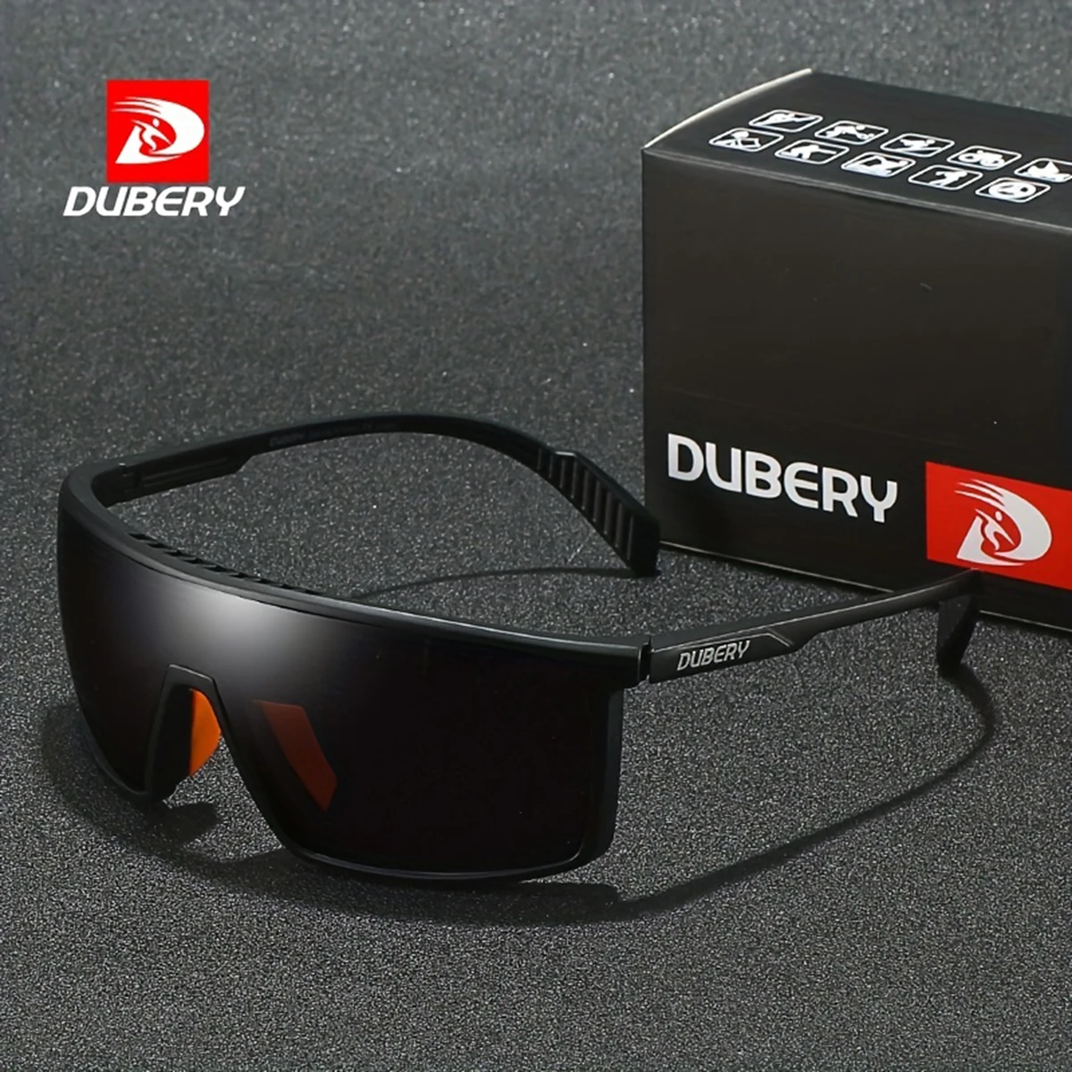 DUBERY Okulary przeciwsłoneczne z ochroną UV400 dla mężczyzn i kobiet, 8 kolorów, model 606