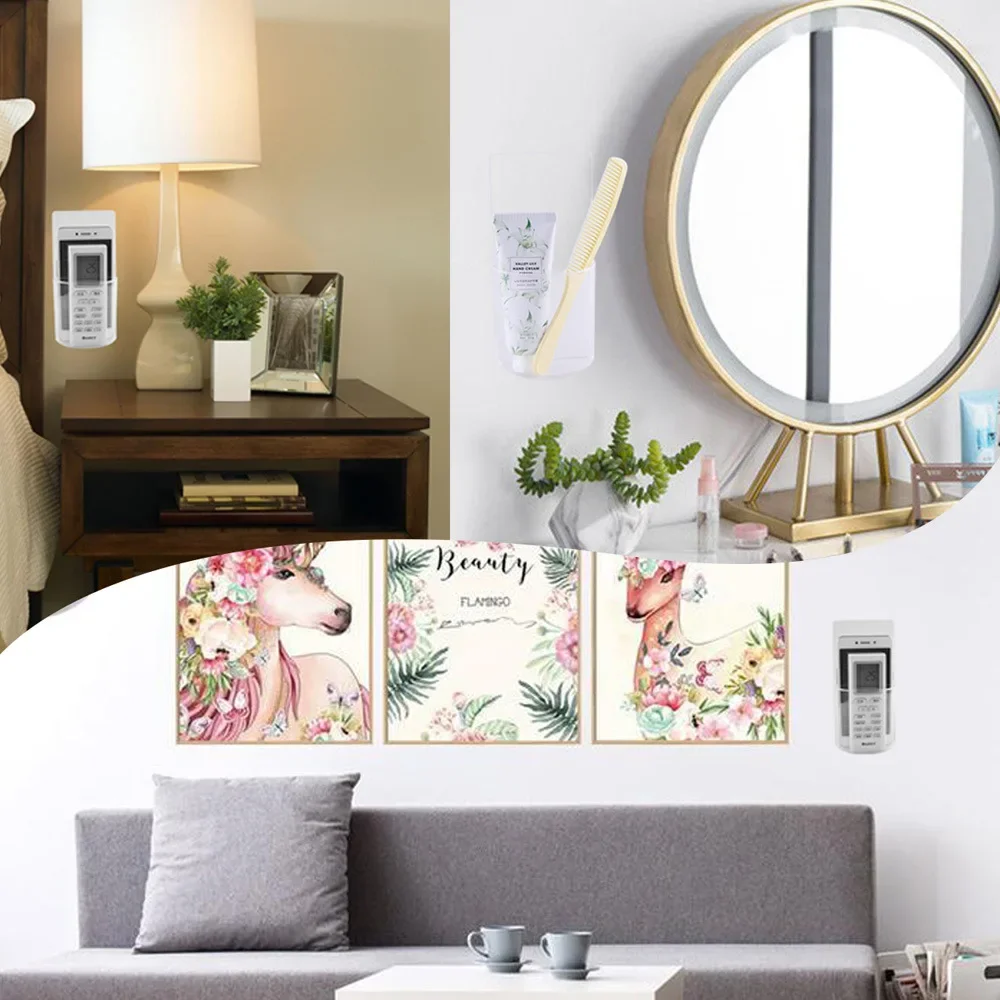 Home Remote Control Wall-mounted Self-adhesive  Office Pen Holder Storage Storage Box Bathroom Non-punching  Non-marking Sticker