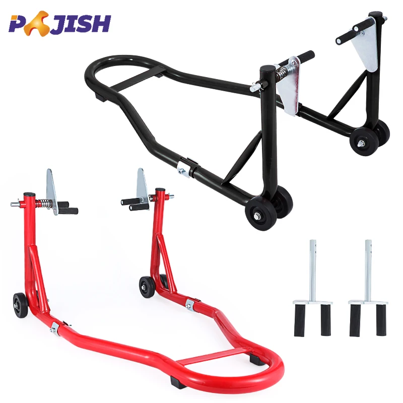 Wholesale Motor Bike Cycle Front Wheel Stand Lift Paddock Universal Muti-function Repairing Tools Folding Metal Lifting Support