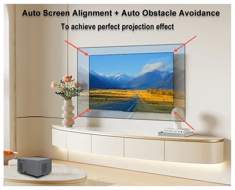 Everycom RD829 full high definition autofocus trapezoidal 750Ansi lumens intelligent projector Android Light Emitting Diode proj