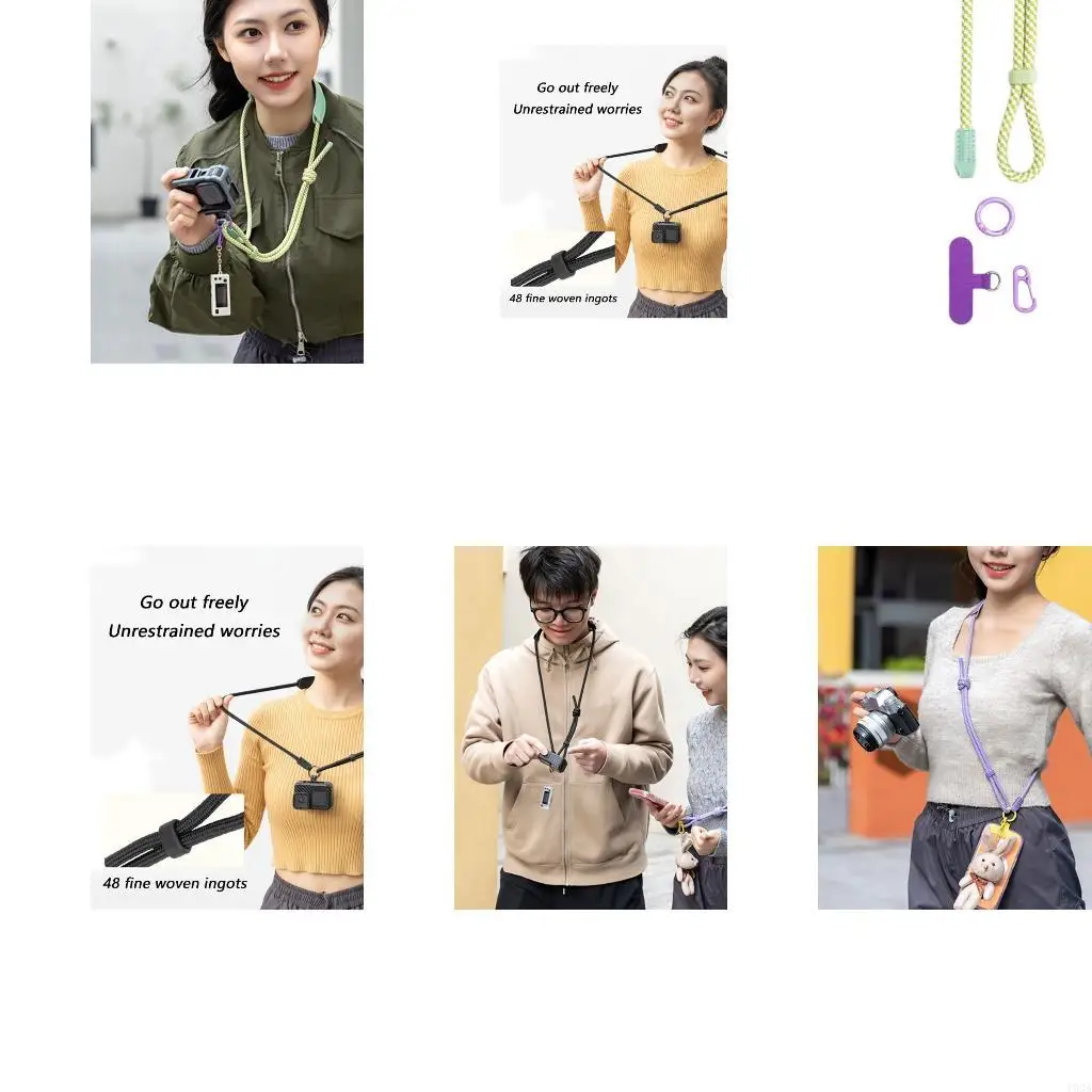 193A Practical Camera Neck Cord Adjustable Length Strap For Different Body Types