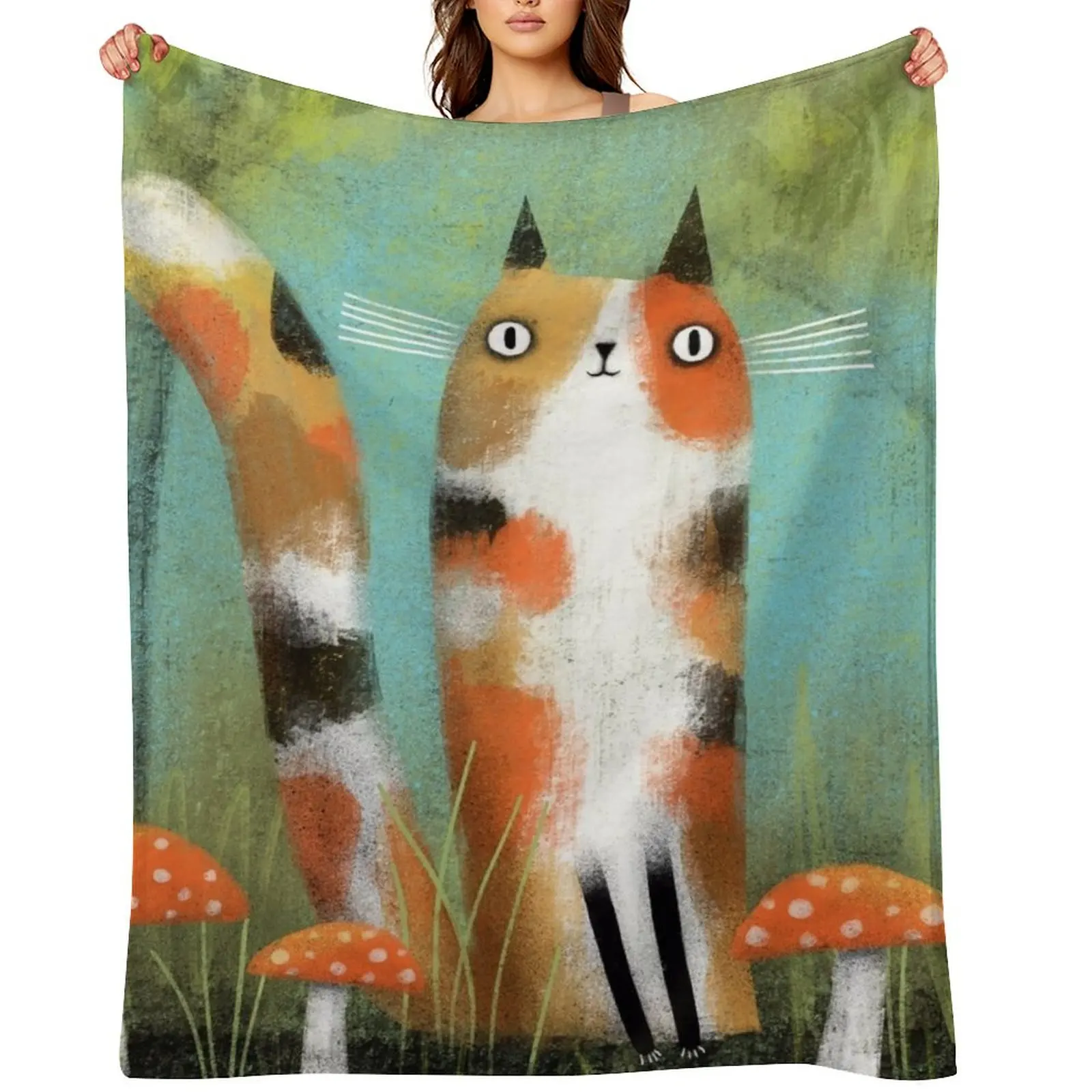 

MUSHROOM LOVER Throw Blanket cosplay anime Decorative Sofa Flannel for winter Blankets