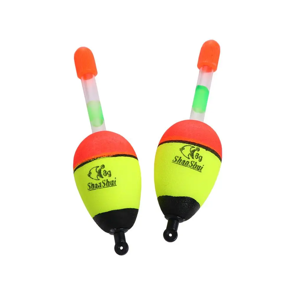 

2Pcs Luminous Float Fish Bait Buoyancy 5/8/10/15/20/30/40/50/60g Fishing Float Fishing Bobber Float Light Stick Foam Float