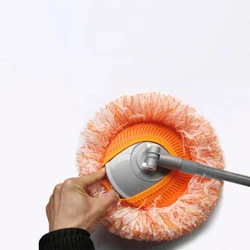 360° Rotatable Adjustable Cleaning Mop Strong Water Absorption Reusable Mop with 1.4 Meter Retractable Poles