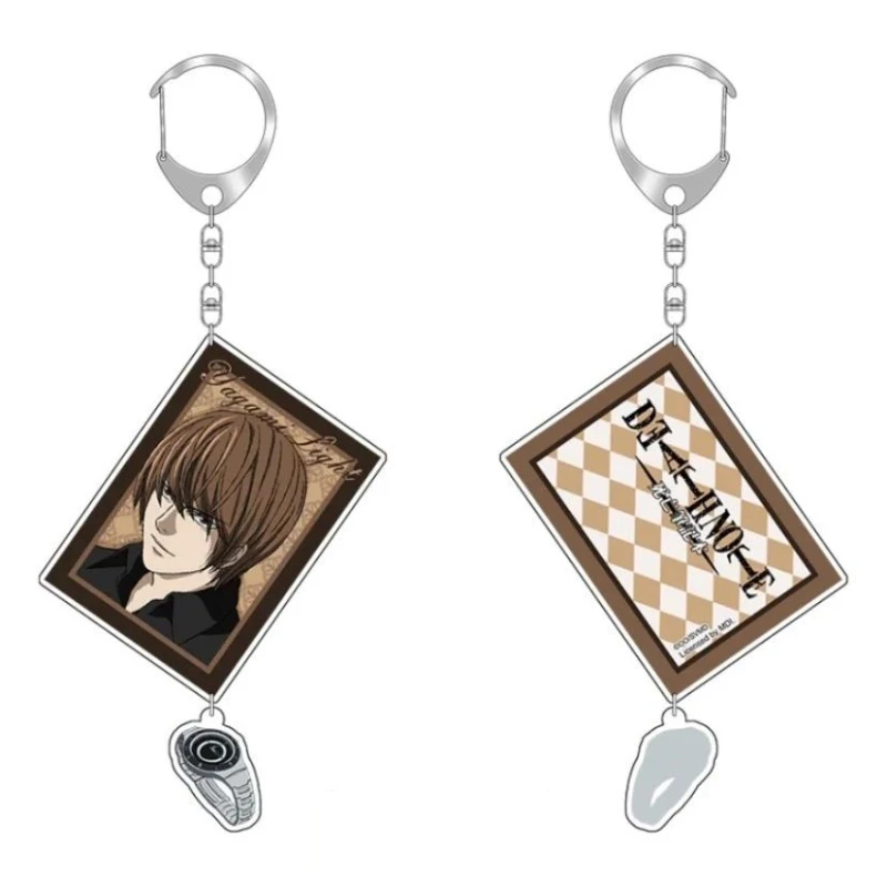 Anime DEATH NOTE Yagami Light Ryuk L MisaMisa Cosplay Keychain Acrylic Pendant Keyring Key Chain Accessory Ornament Collect Prop
