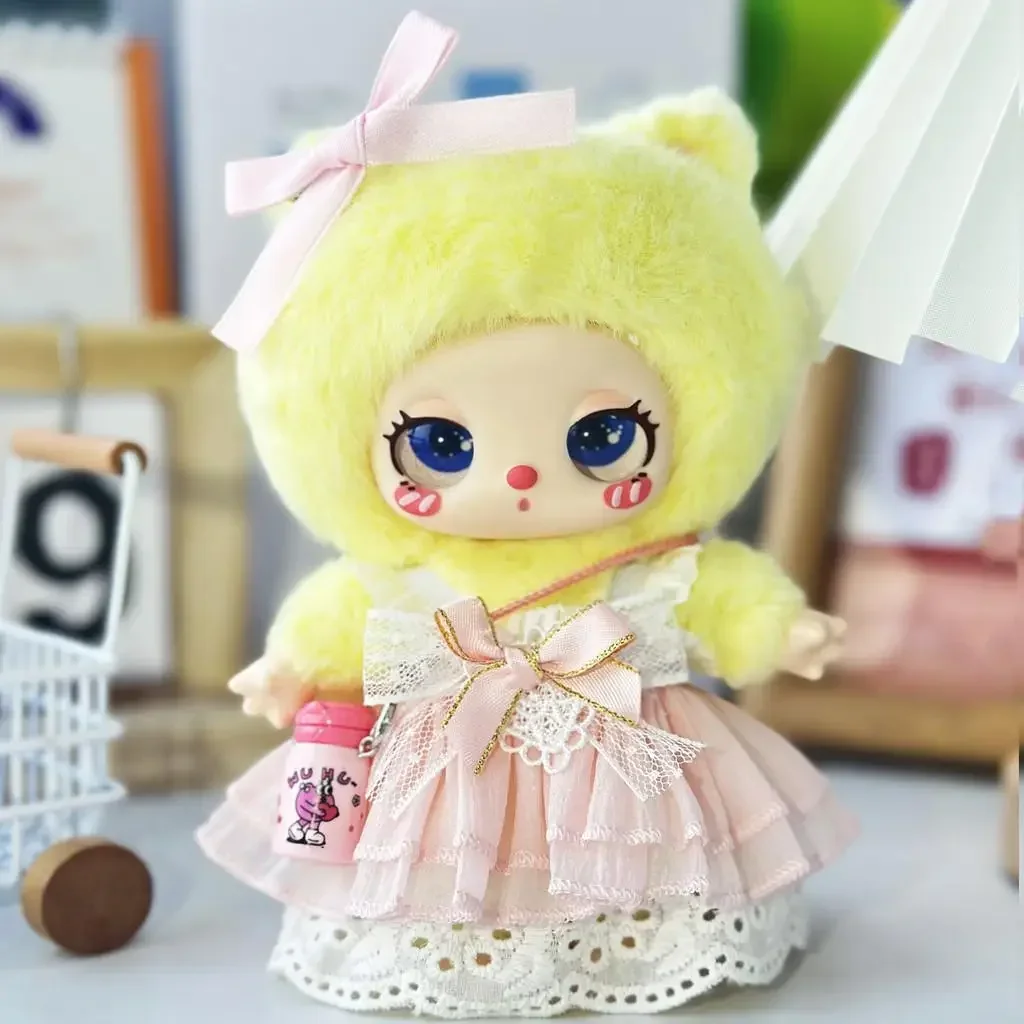 ملابس الدمية الصغيرة لتزيين ملابس Liila Lucky Cat Idol فستان جميل ملابس صغيرة