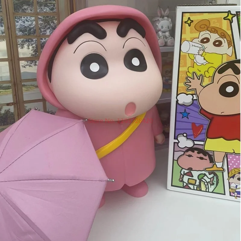 Горячая Распродажа Crayon Shin-chan 40 см Большой дождевик фигурка модель автомобиля украшение куклы Коллекция украшения Аниме ограниченные подарки на день рождения