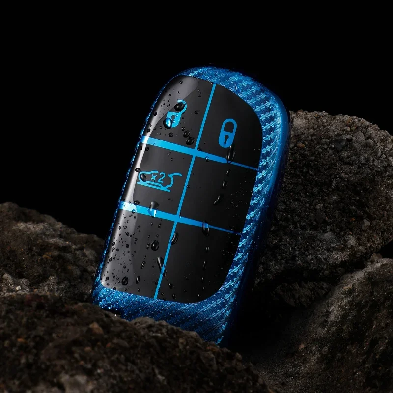 Car Smart Key Cover Case Fob Bag Keychain for Jeep Renegade Compass Frand Cherokee Dodge Journey Charger Chrysler 200 300 300C