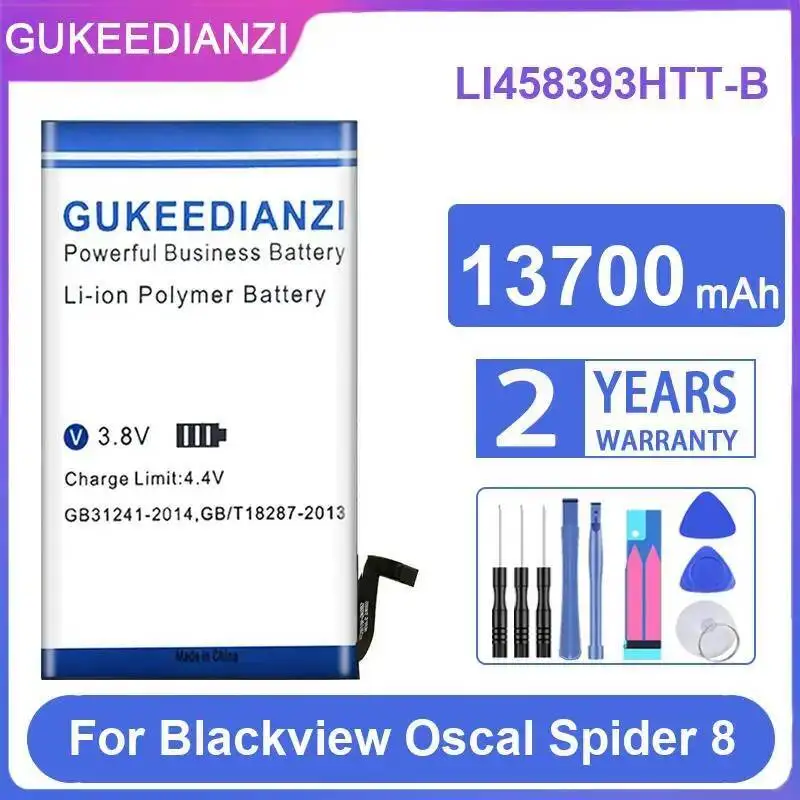 

Mobile Phone Battery Reliable Power 13700Mah For Blackview Oscal Spider 8 High Performance LI458393HTT-B