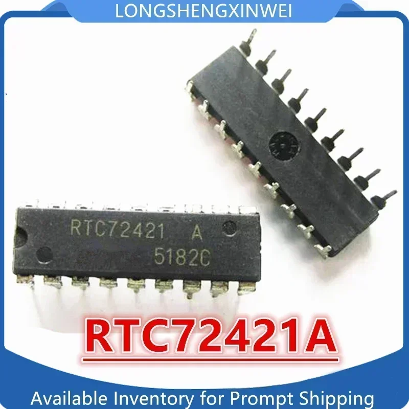 10PCS RTC72421A RTC72421 DIP-18 4-bit Real-time Clock Module in Stock New Original