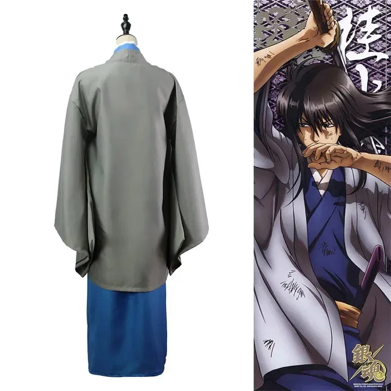Anime GINTAMA Cosplay Katsura Kotarou disfraz de kimono