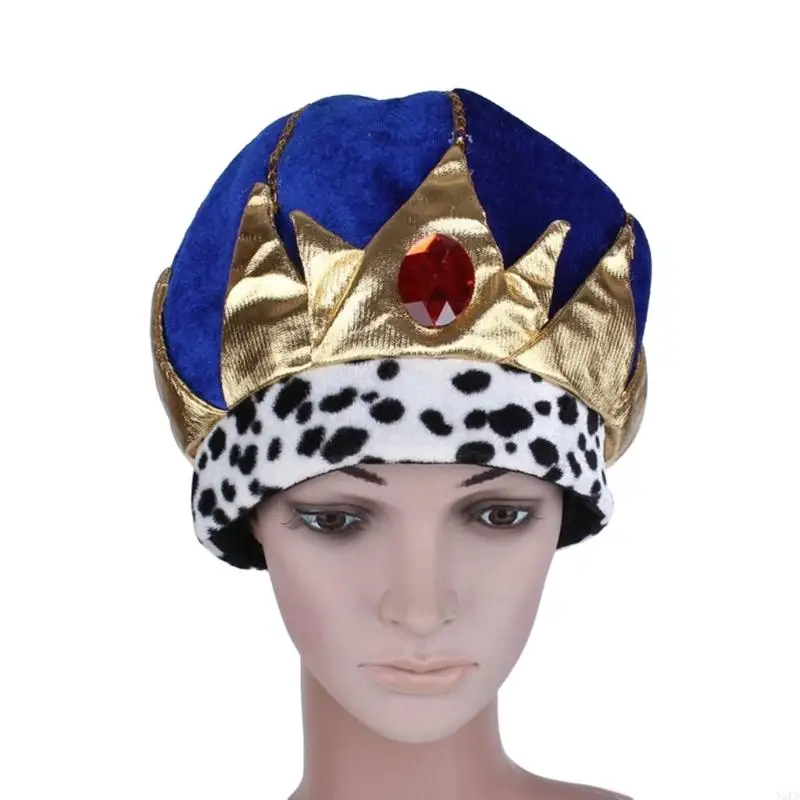 

N5KB Royal King Crowns Halloween Party Supplies King Crowns Toy King Costumes Gifts
