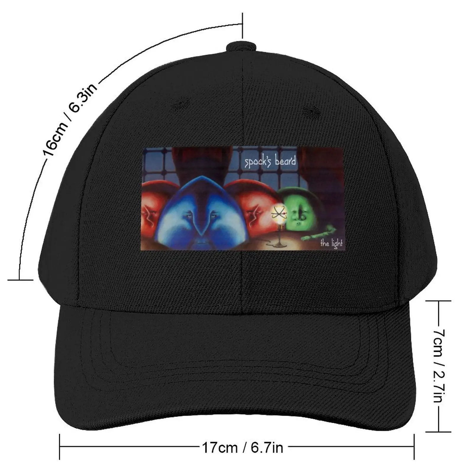 Spock's Beard The Light front/back album cover Baseball Cap Dropshipping Wild Ball Hat foam party Hat Girl'S Hats Men's