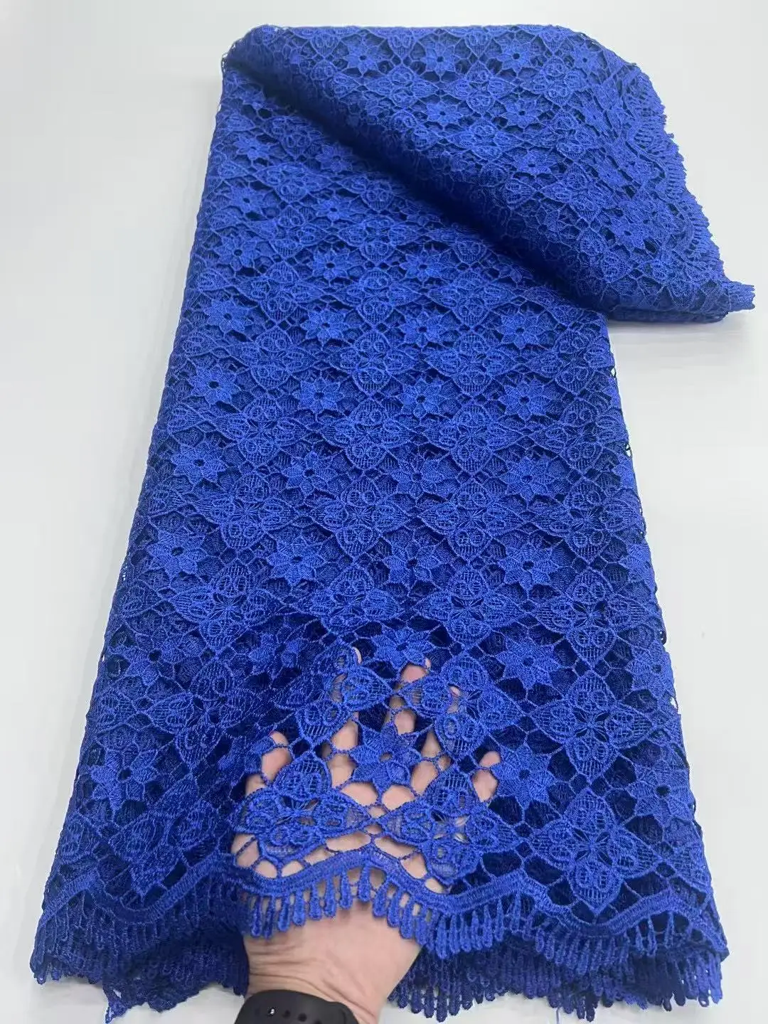 

African Milk Silk Cord Lace Fabric 2025 High Quality Lace Water Soluble Nigerian Guipure Cord Laces For Wedding Party Dresses