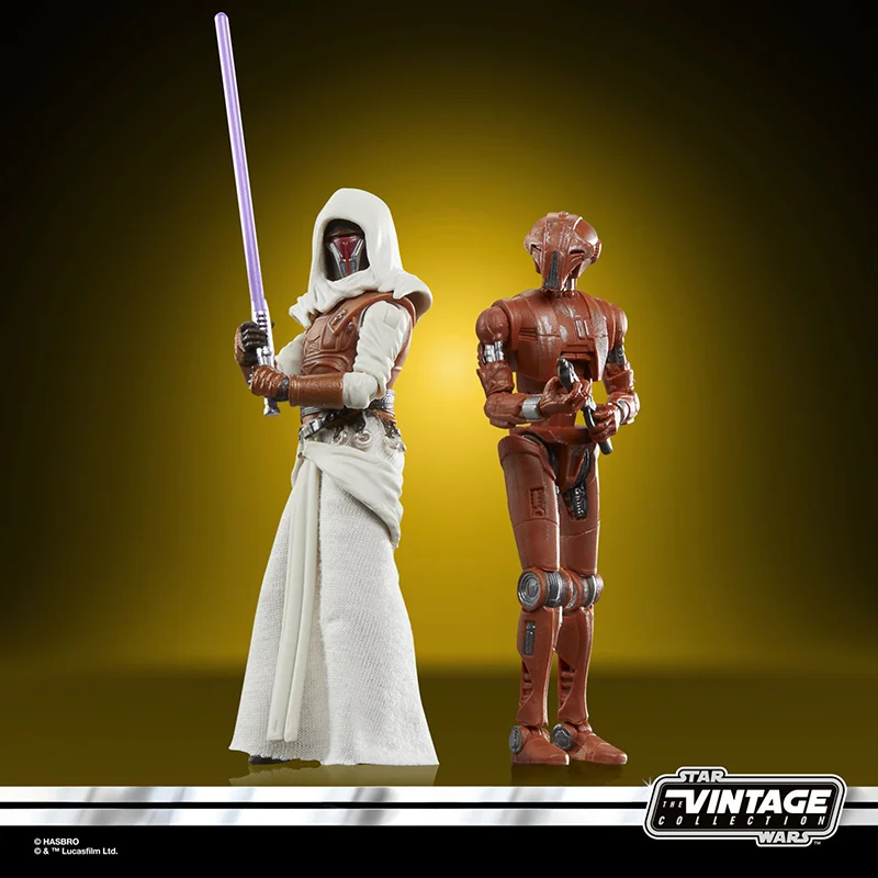 Hasbro Star Wars Galaxy of Heroes Hk-47 & Jedi Knight Revan 3.75 Inches Original Action Figure Model Toy The Vintage Collection