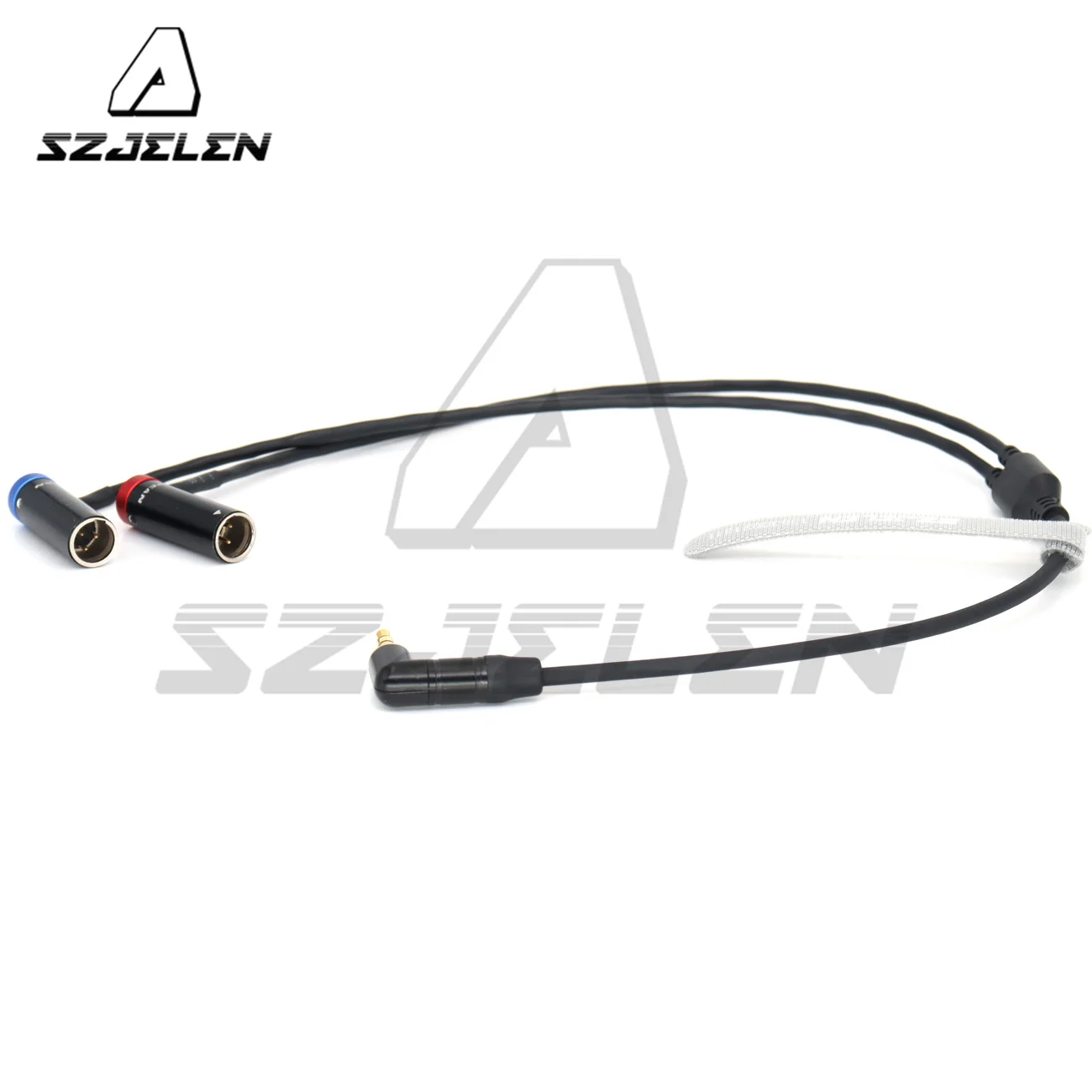 Dual Mini XLR Male to 3.5mm Stereo TRS Right Angle Compatible with BMPCC 6K Pro, Canon C70, Rode | Splitter