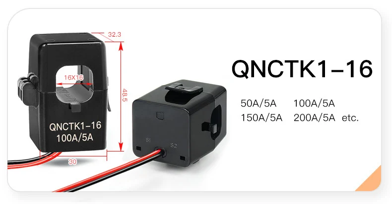 10A 5A Wasserdichter Stromwandler BH-10BCL 20A 30A 50A 75A 100/5 AC DIN-Schienen-Stromwandler 3-Phasen-CT-Sensor – Detail 1
