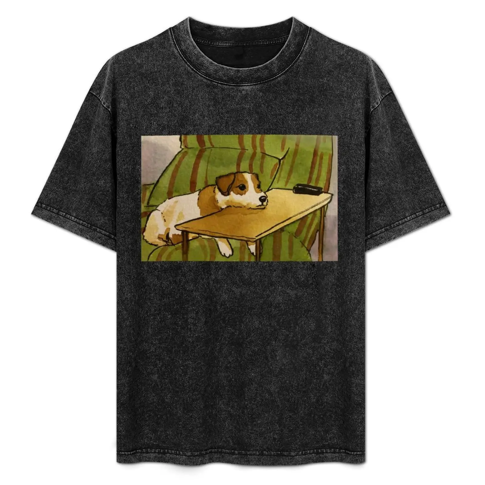 

Eddie on the Couch T-Shirt Casual Daily Graphic Tee