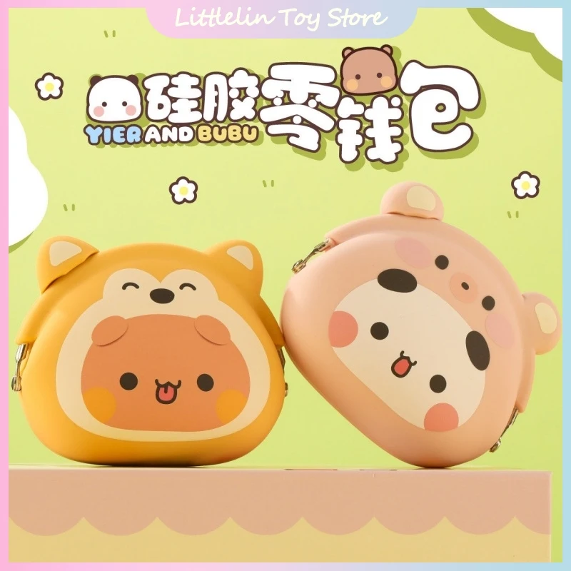

Genuine Yier And Bubu Cute Silicone Coin Purse Portable Outdoor Earphone Key Small Items Storage Bag Ornament Peripheral Gift