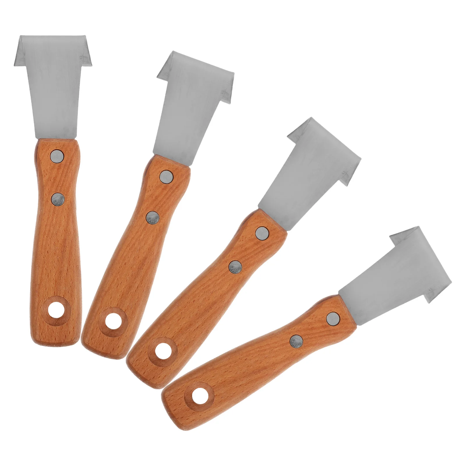 

4pcs Bark Spud Debarking Forged Metal Log Peeler Tool Tree Bark Removal Hand Instrument Lightweight Durable Woodworking Garden