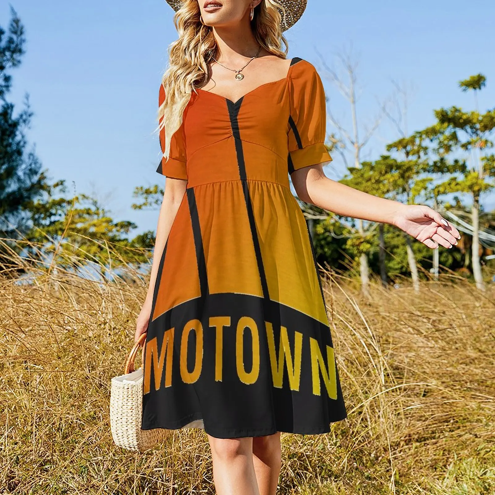 Motown records-女性のロゴ半袖ドレス,クラシックなTシャツ,エレガントでシック,プロモーションドレス,夏,2020