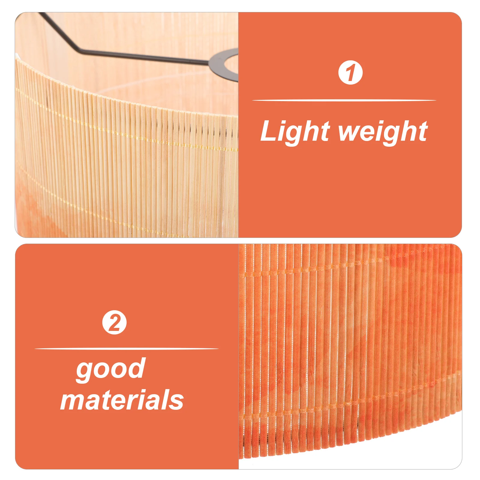 European Watercolor Lampshade Sturdy Structure Pendant Power Cable Decorative Large Bamboo Practical Gradient Print